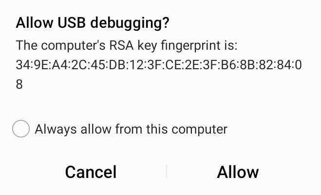 USB Debugging