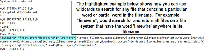 OSF File Name Search Custom Preset Example 3