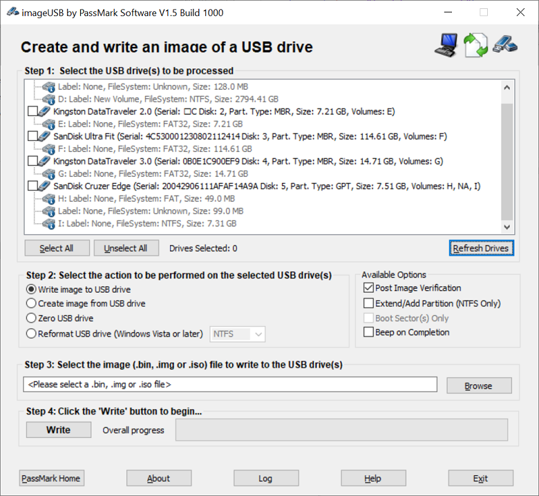 Harmoni Korridor Forskellige Tools for OSForensics - ImageUSB - Write an image to multiple USB Flash  Drives
